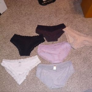5 pairs of lace underwear size medium NWOT